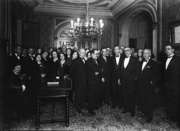 1933. Inauguració dels nous locals de RAC. Fons Brangulí /Arxiu Nacional de Catalunya